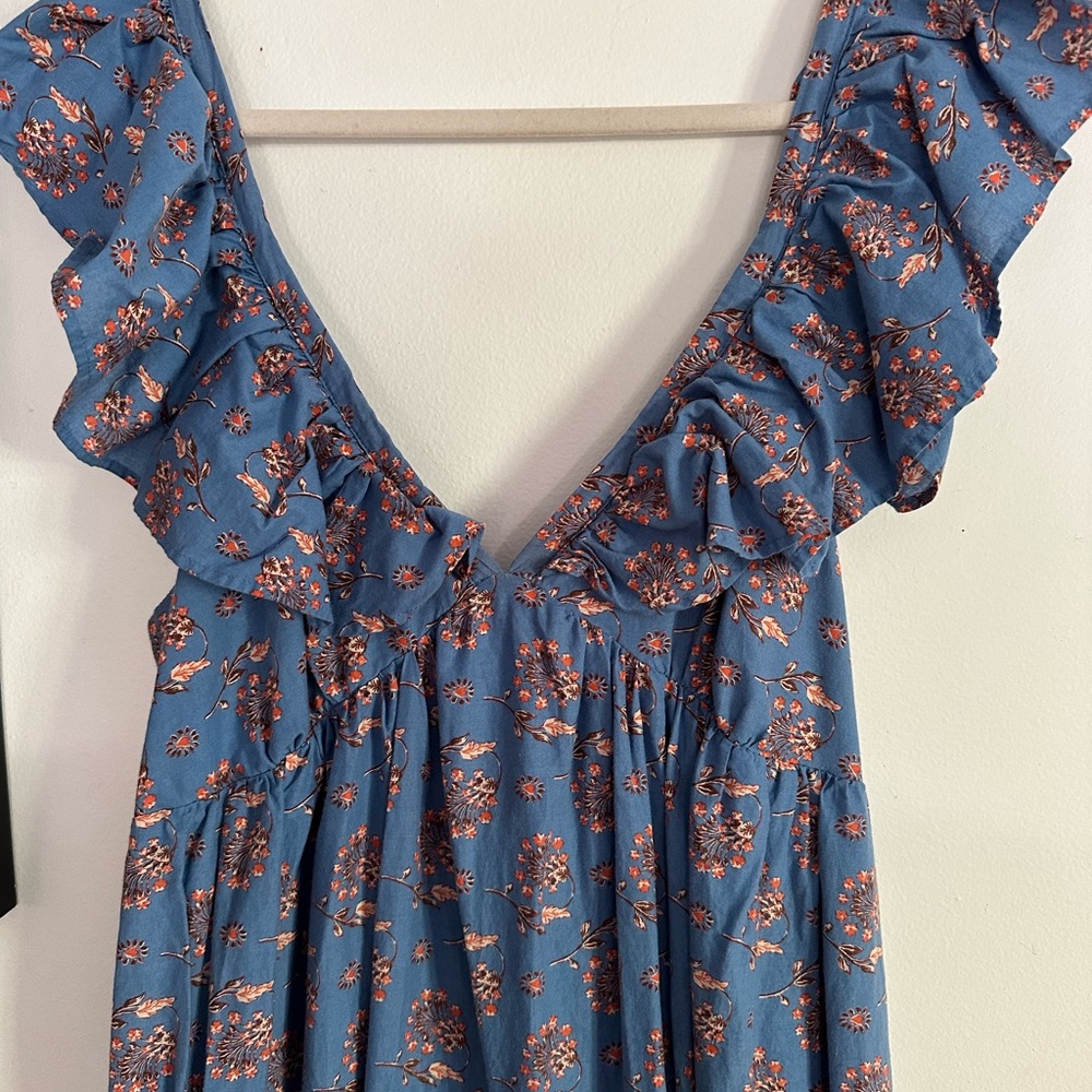 MANGO summer cotton Maxi dress size 10/12
